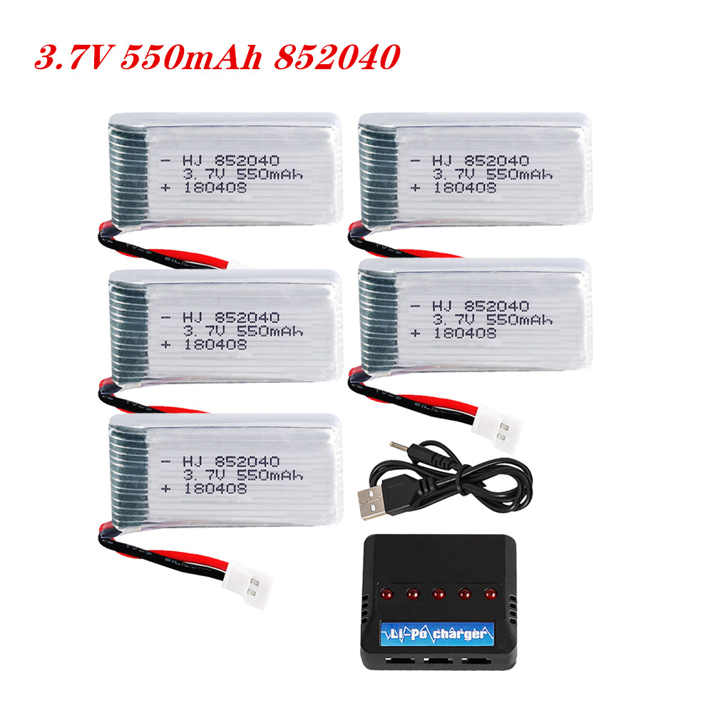 Drone Lipo Battery - 3.7V 550mAh 25C Lipo Battery 852040