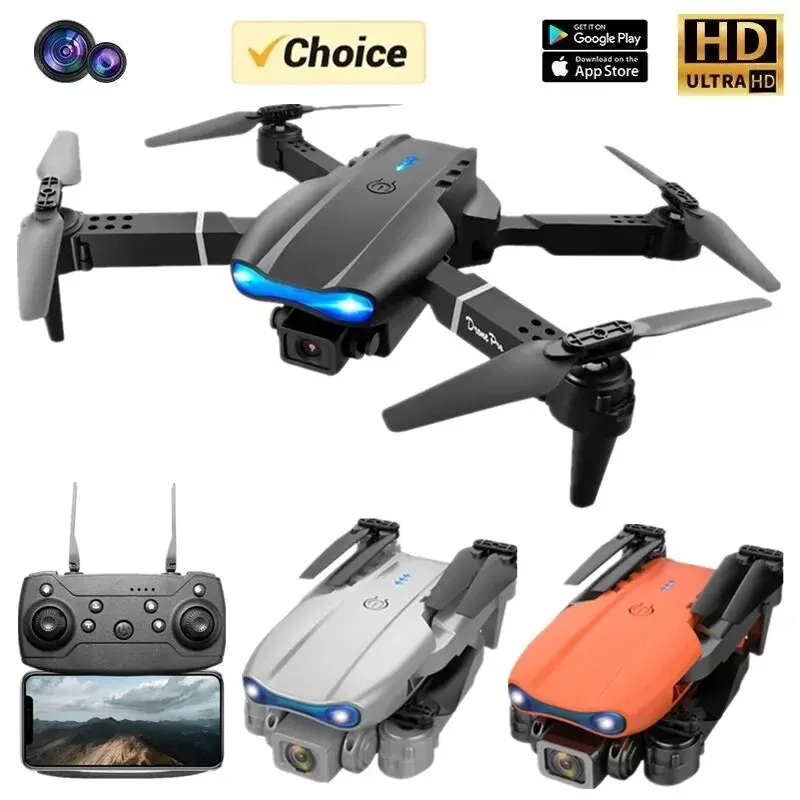 Drone Rc Helicopter With Camera - Professional Mini Drone E99 HD 4k