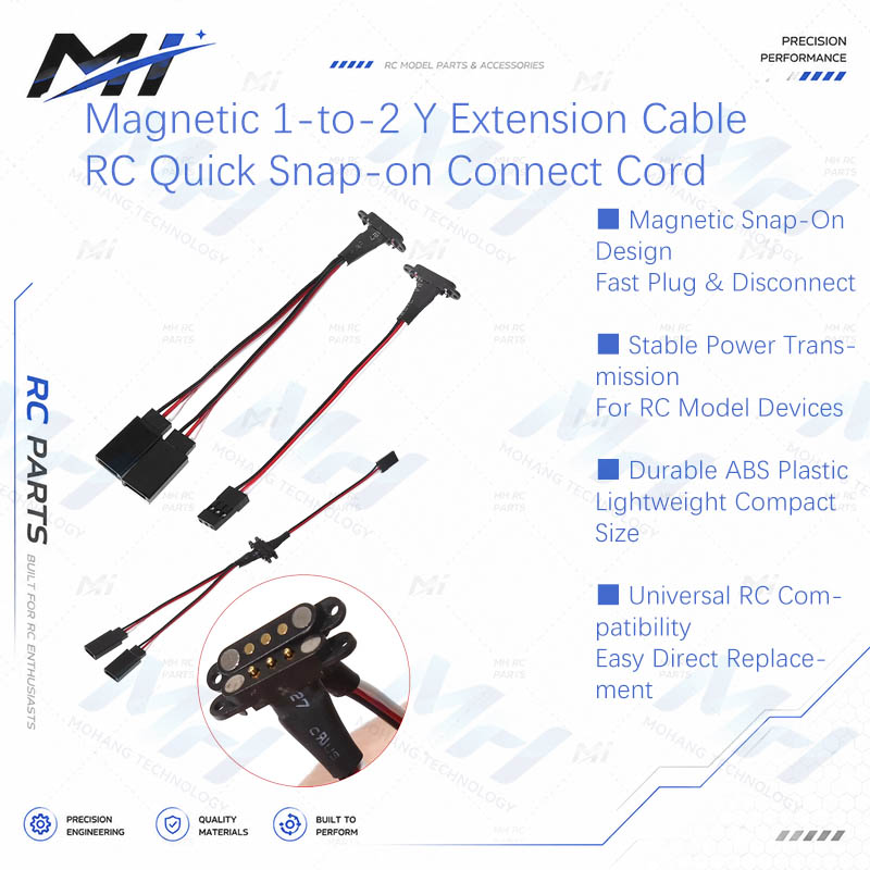 Drone Rc Battery - Magnetic 1-to-2 Y Extension Cable JR