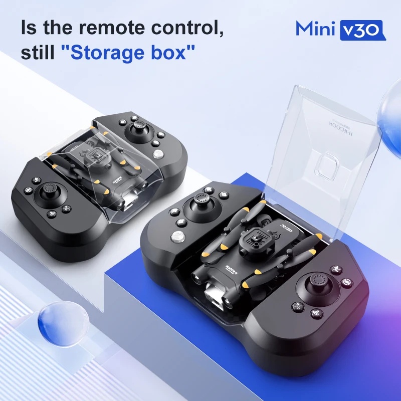 Mini V30 WiFi  With 4K HD Dual - Drone Rc Helicopter With Camera recension och pris