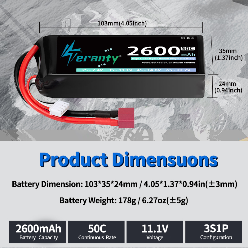 TERANTY 3S 2200/2400/2600mAh L - Drone Lipo Battery recension och pris
