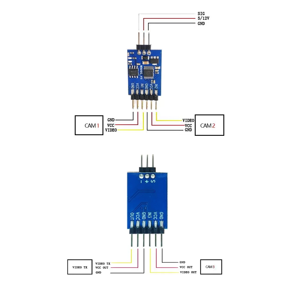 5.8G 3 Channel Video Switcher  - Drone Rc Battery recension och pris