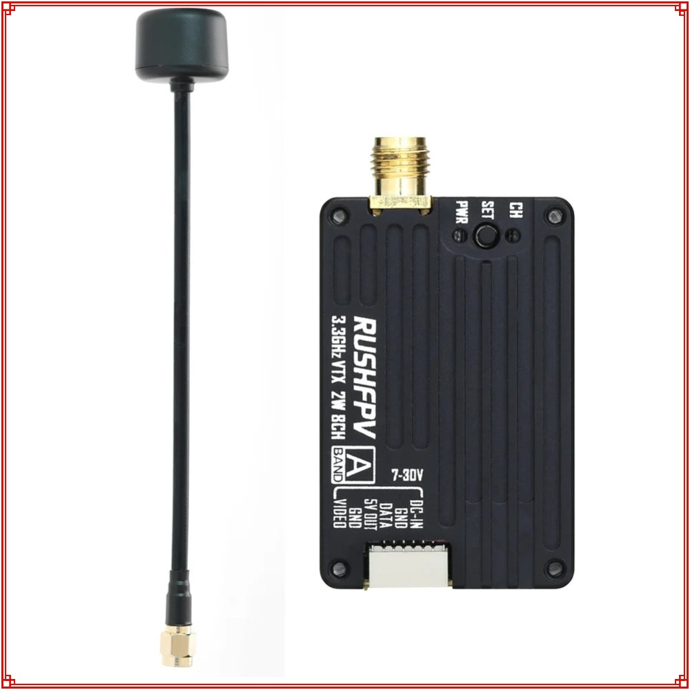 2026 New RUSHFPV 3.3G 2W VTX T - Fpv Antenna Receiver recension och pris