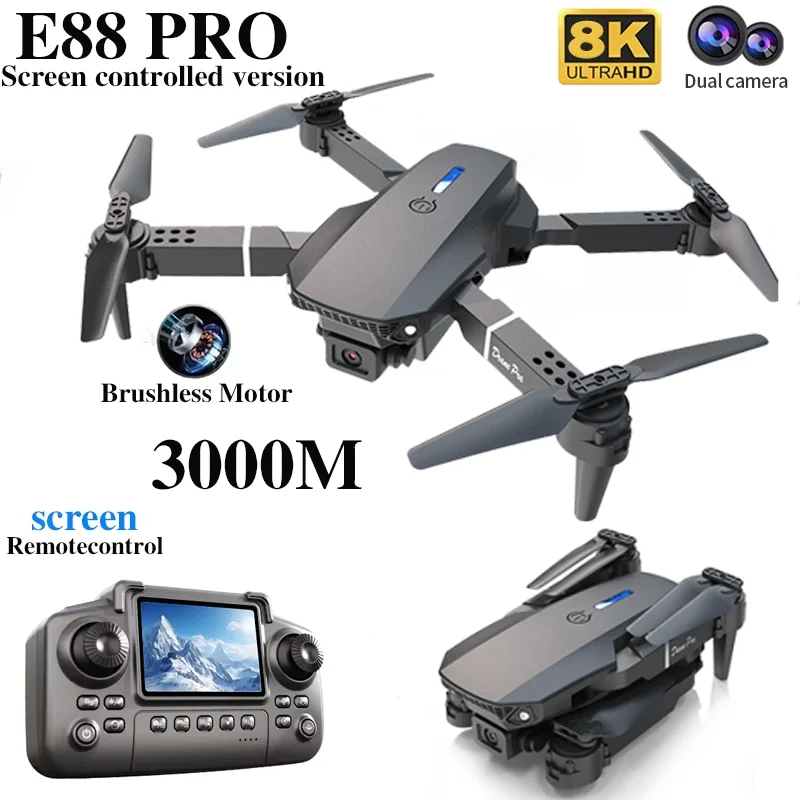 Professional E88 PRO Drone wit - Drone Rc Helicopter With Camera recension och pris