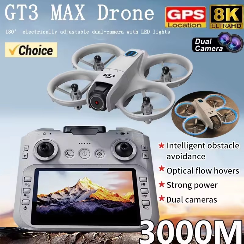 2026 GT3Max HD 8K RC Drone wit - Drone Rc Helicopter With Camera recension och pris