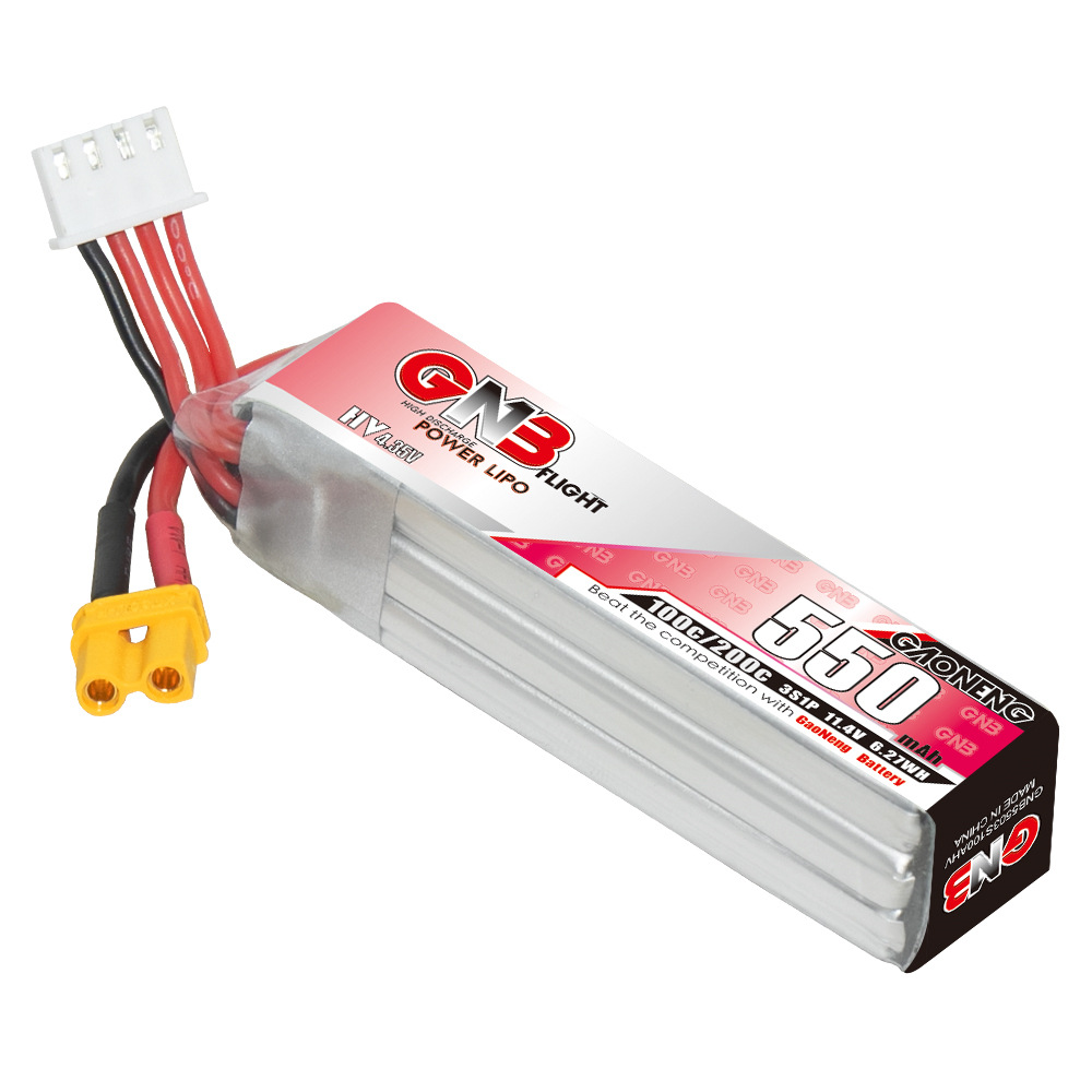 GNB HV 11.4V 550mAh 100C/200C  - Drone Lipo Battery recension och pris