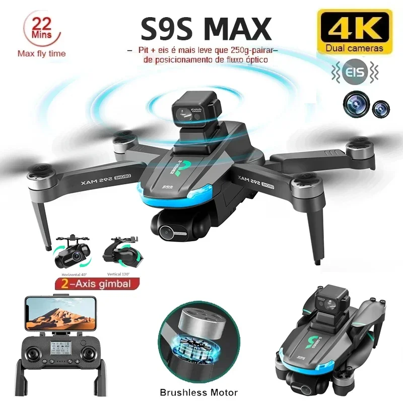 NEW S9S MAX MINI Drone 4K 2-Ax - Drone Rc Helicopter With Camera recension och pris