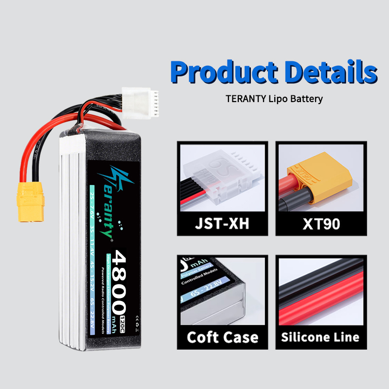 TERANTY 6S 4800mAh Lipo Batter - Drone Lipo Battery recension och pris