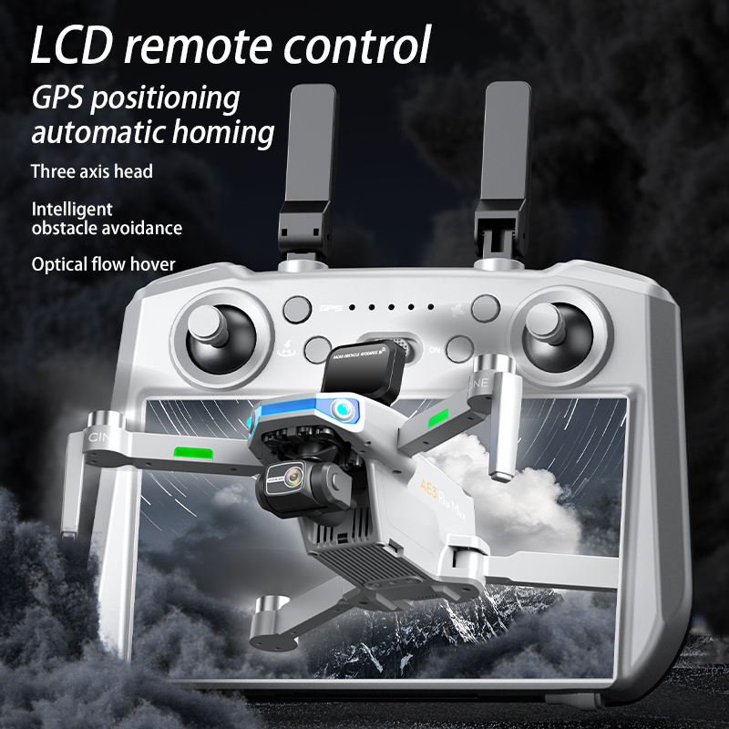 AE3 PRO Max NEW LCD SC GPS Dro - Drone Rc Helicopter With Camera recension och pris