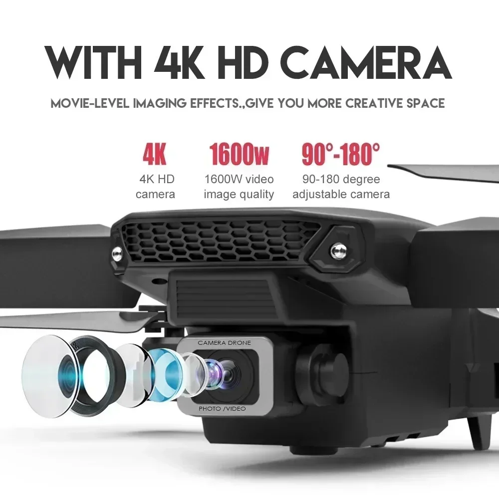 E88 Pro WIFI FPV Drone Wide An - Drone Rc Helicopter With Camera recension och pris