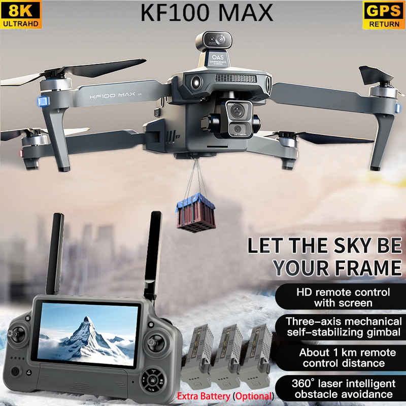 KF100 MAX GPS Drone 4K Camera  - Drone Rc Helicopter With Camera recension och pris