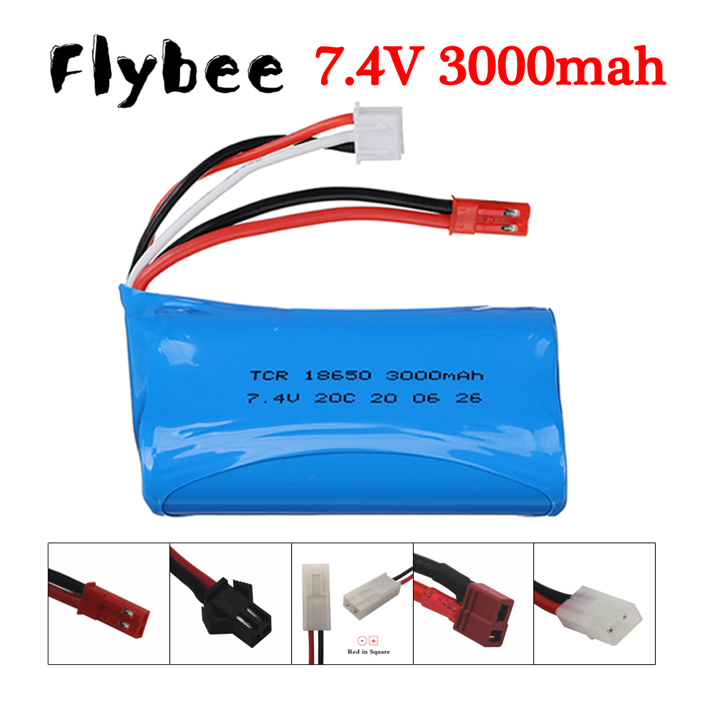 7.4V 3000mAh 18650 Li-ion Bate - Drone Lipo Battery recension och pris