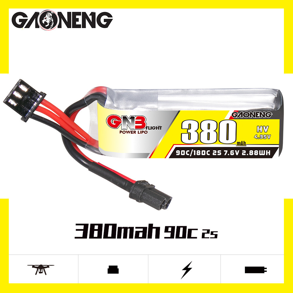 GNB 2S 7.6V 380mAh 90C/180C Li - Drone Carrera Rc recension och pris