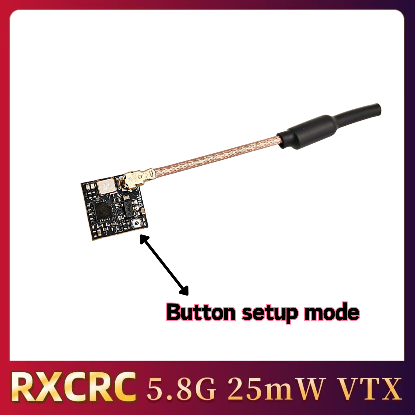 RXCRC 5.8GHz 48CH FPV 25mW Ana - Rc Transmitter recension och pris